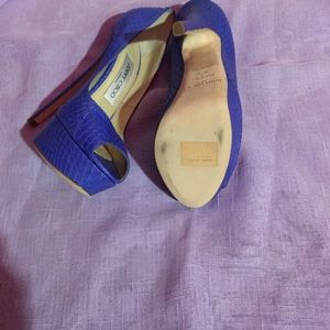 Royal blue authentic jimmy Choo shoes